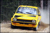 Test Hájek Historic Czech National Rally Teamu v Ločenicích