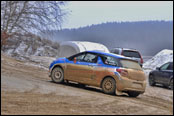 Test Martina Kočiho před Švédskou Rally 2014