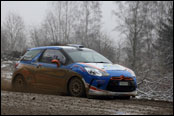 Test Martina Kočiho před Švédskou Rally 2014