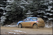 Test Martina Kočiho před Švédskou Rally 2014