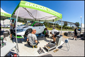 Test Škoda Motorsport před Barum Rally 2019