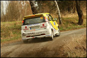 Rally Vrchovina 2012 - Jiří Sojka havárie na RZ 1