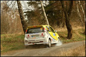 Rally Vrchovina 2012 - Jiří Sojka havárie na RZ 1