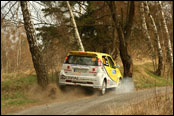 Rally Vrchovina 2012 - Jiří Sojka havárie na RZ 1